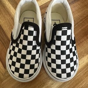 Vans Black and White Checkerboard Sneakers